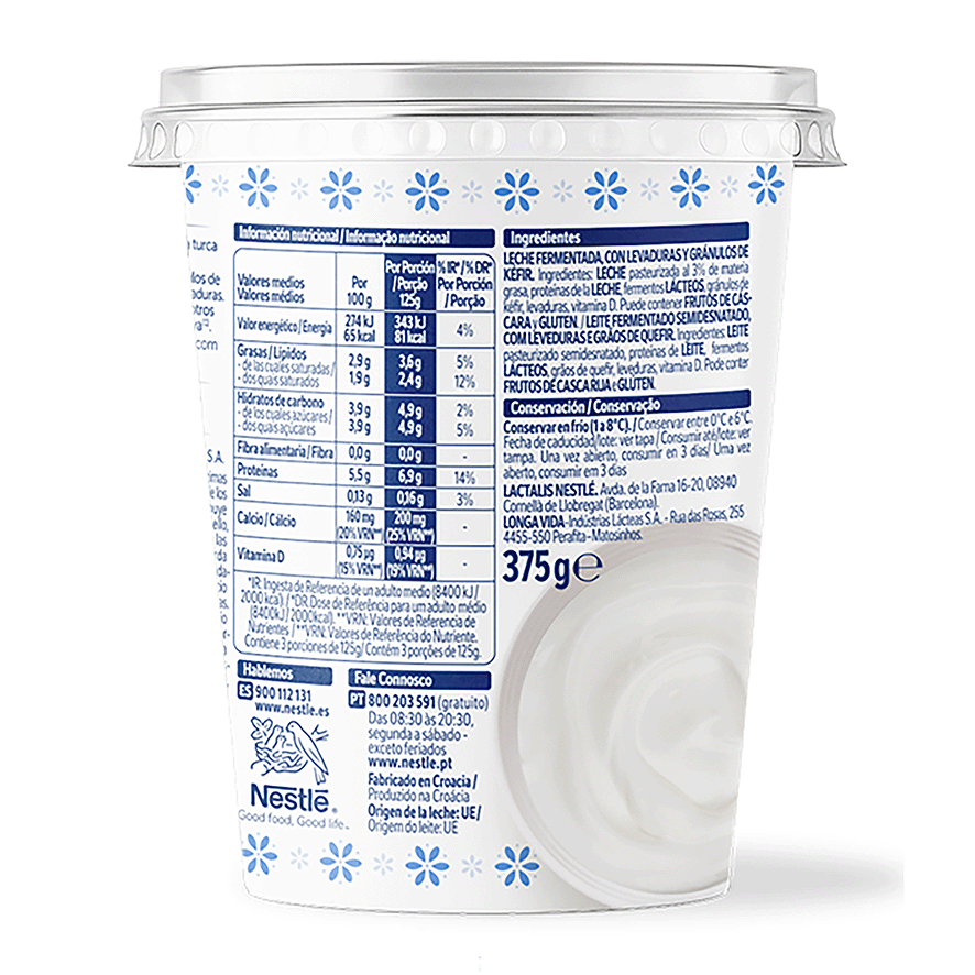 K&Eacute;FIR NATURAL 375 G.