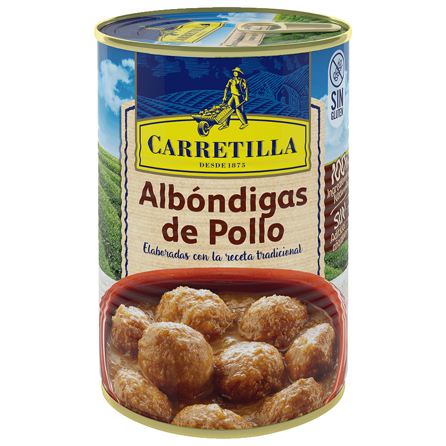 ALB&Oacute;NDIGAS DE POLLO 415 G.