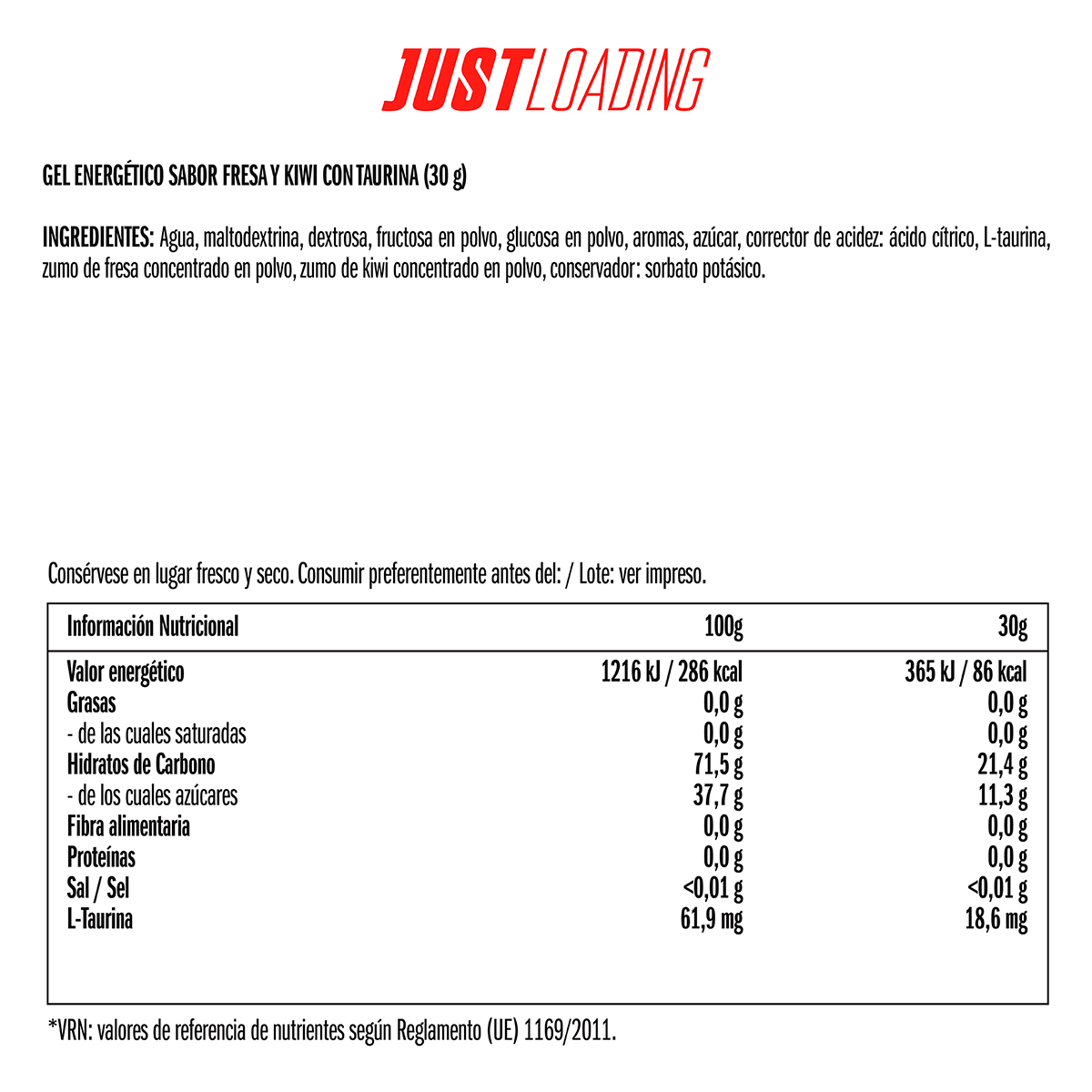 GEL ENERG&Eacute;TICO FRESA-KIWI 3 UDS.
