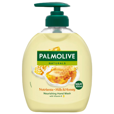 JAB&Oacute;N DE MANOS LECHE Y MIEL 300 ML.