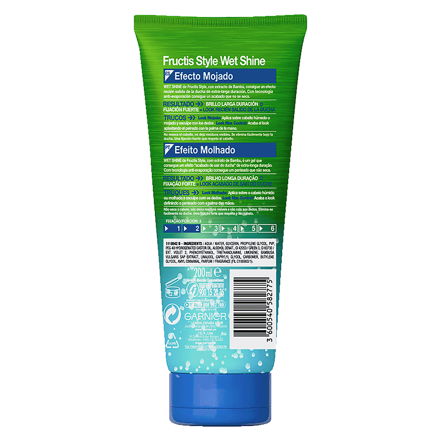 GEL EFECTO MOJADO 250 ML.
