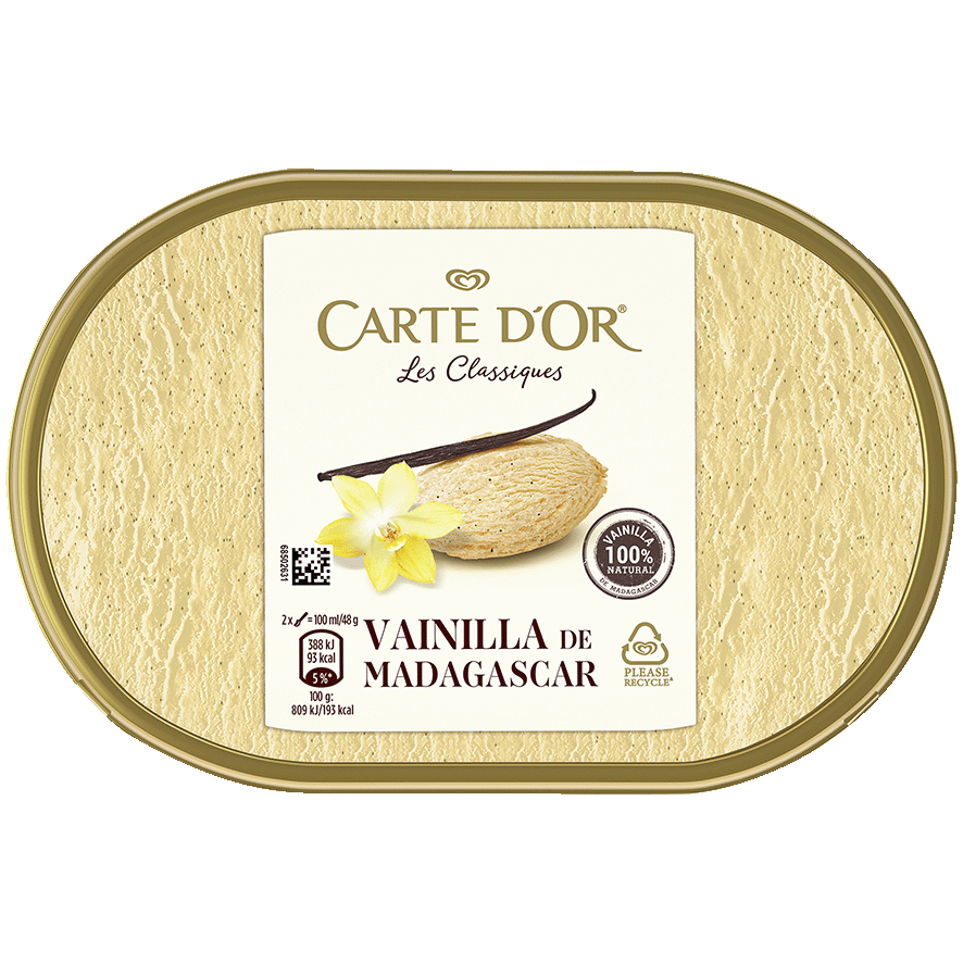 HELADO DE VAINILLA 900 ML.