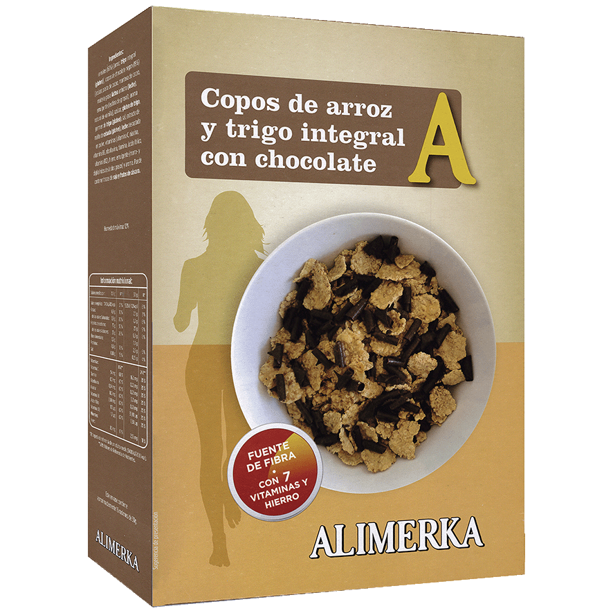 CEREALES INTEGRALES CON CHOCOLATE 500 G.