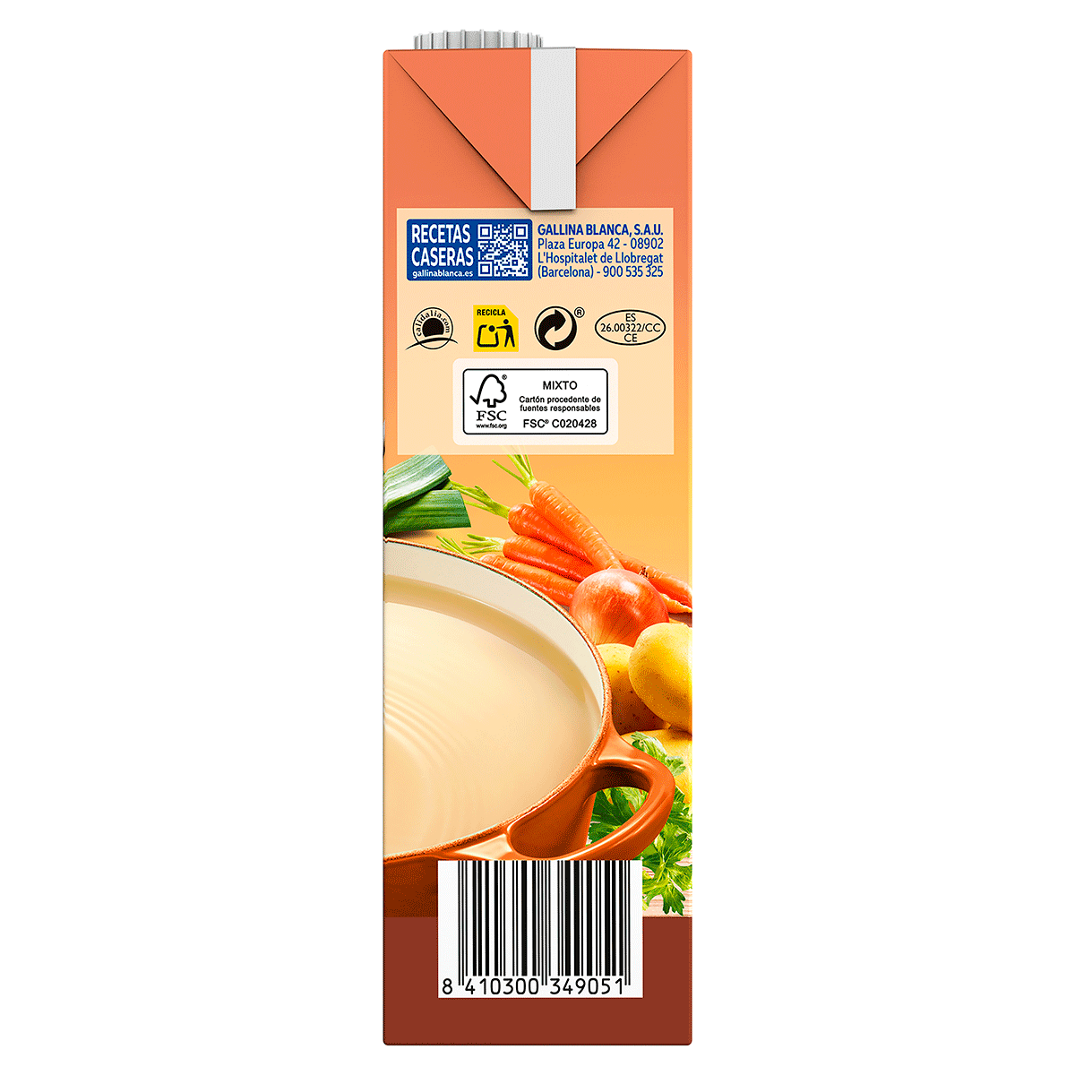 CALDO CASERO DE POLLO 100% NATURAL 1 LITRO