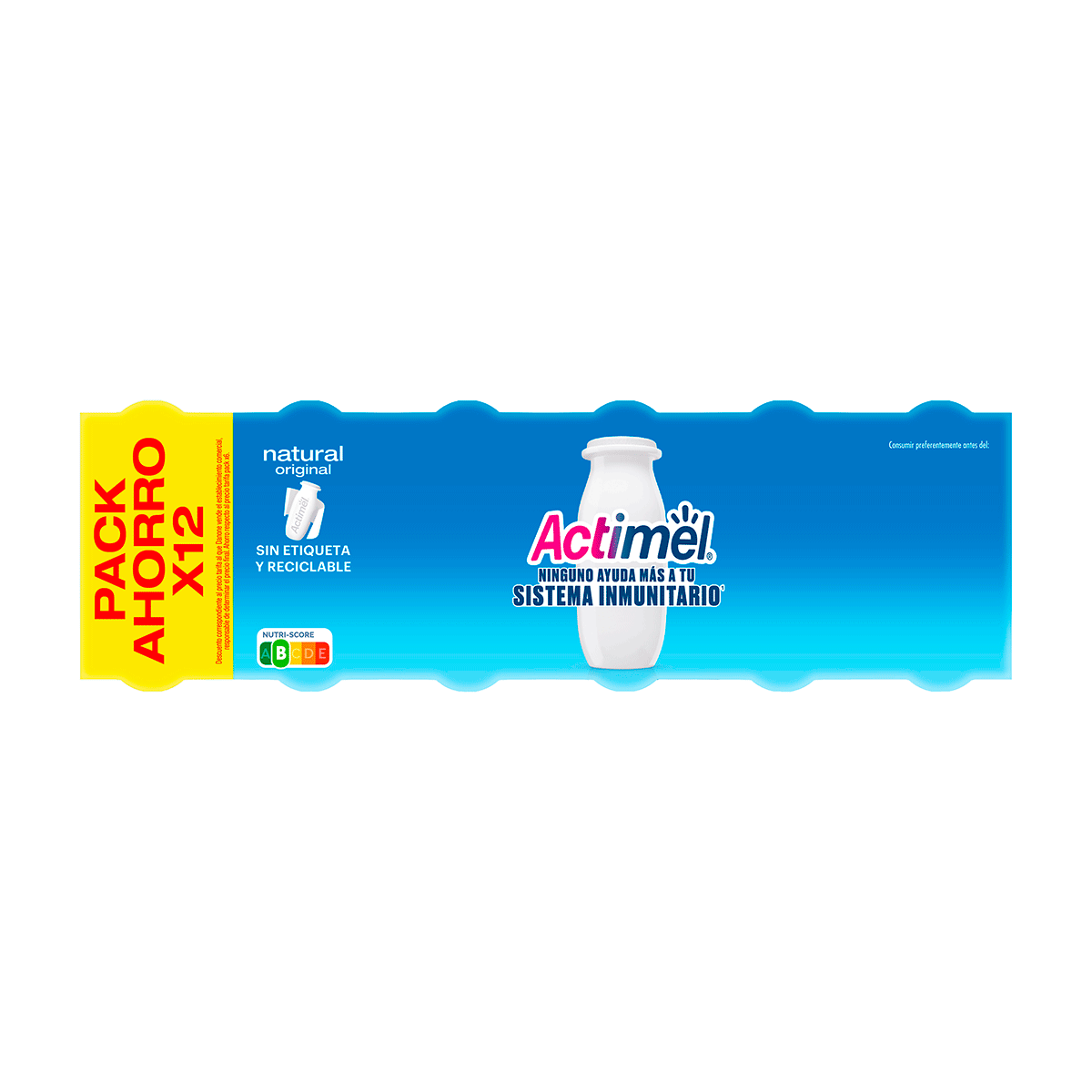 YOGUR L&Iacute;QUIDO NATURAL 100 G. PACK 12
