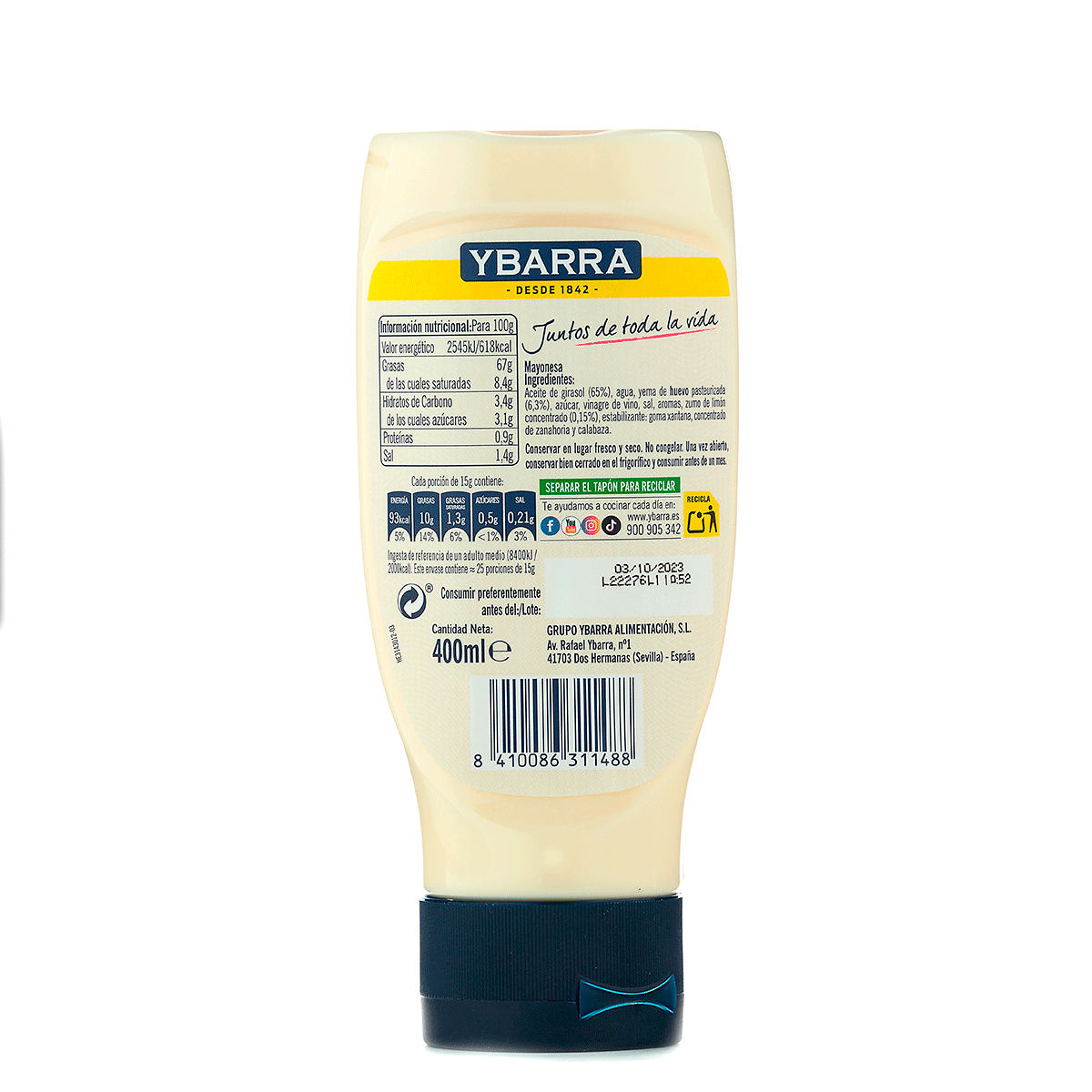 MAYONESA 400 ML.