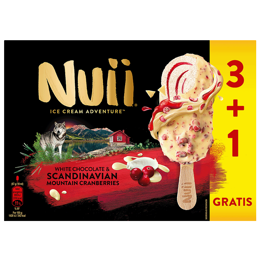 HELADO CON MASCARPONE Y FRUTOS ROJOS PACK 3