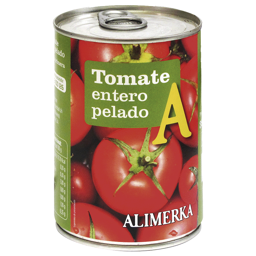 TOMATE ENTERO PELADO 240 G.