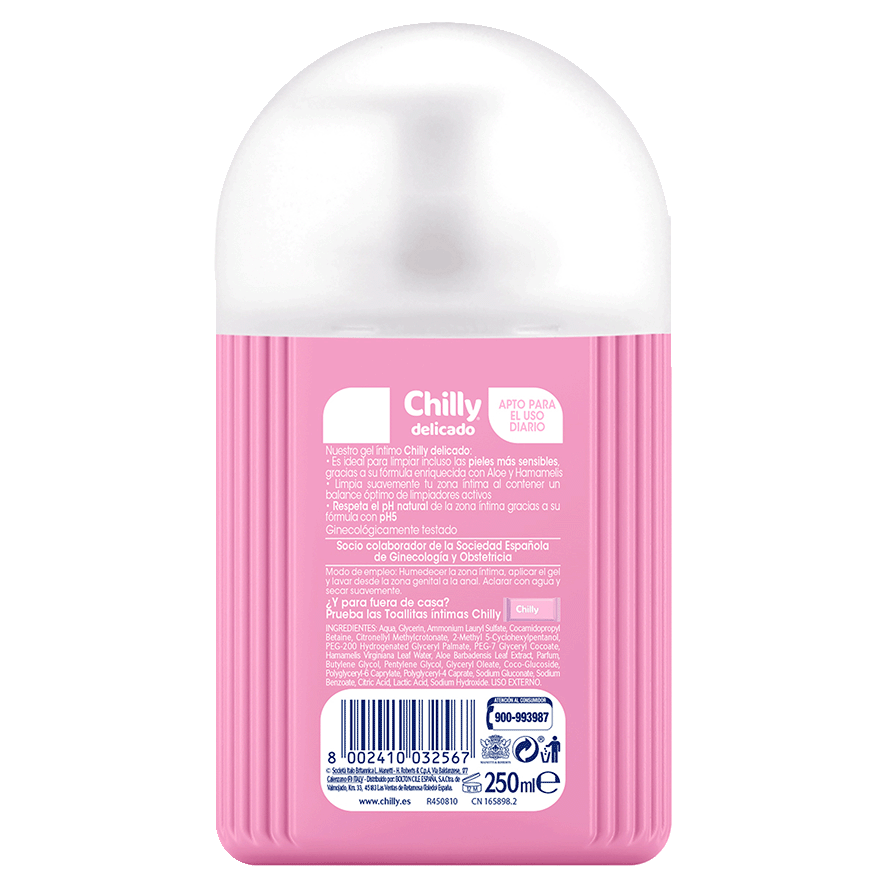 GEL HIGIENE &Iacute;NTIMA F&Oacute;RMULA SUAVE 250 ML.
