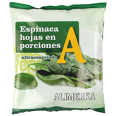 ESPINACAS CORTADAS 400 GRS.