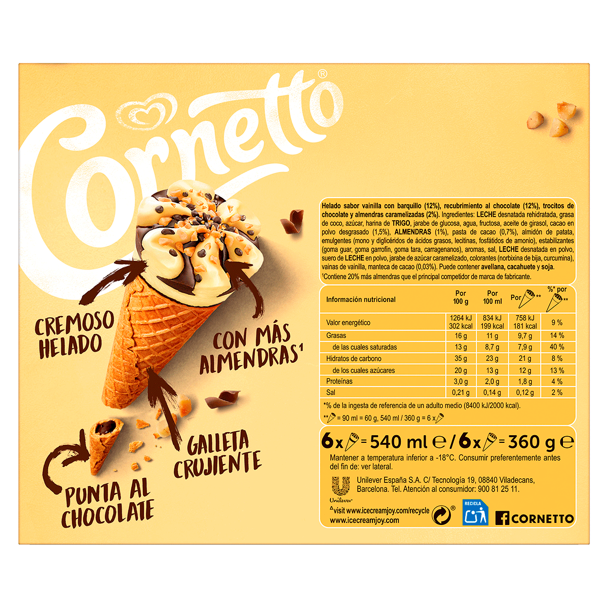 HELADO DE VAINILLA 90 ML. PACK 4