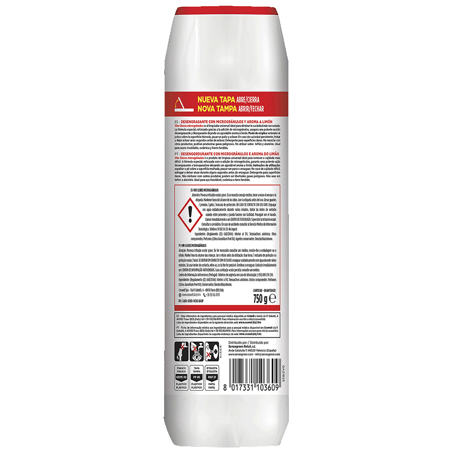 LIMPIADOR UNIVERSAL 750 G.
