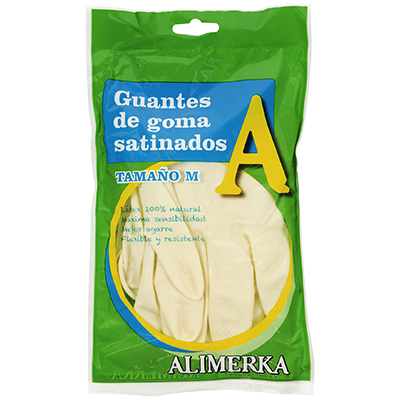 GUANTES SATINADOS TALLA M 1 UNIDAD