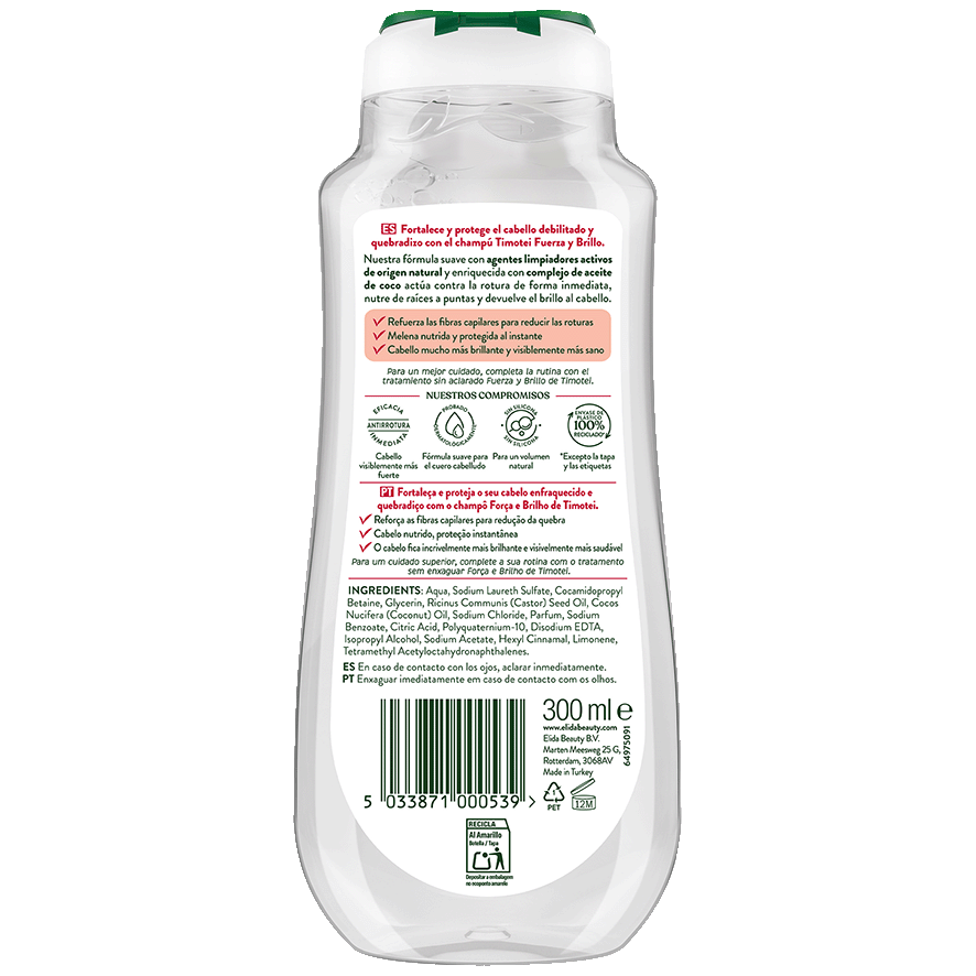 CHAMP&Uacute; FUERZA Y BRILLO 300 ML.