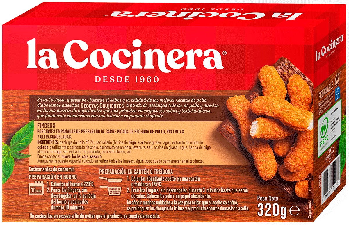 FINGERS DE POLLO 320 G.