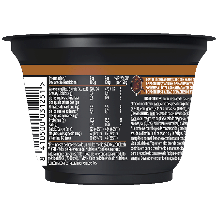 PROTEIN PUDDING SABOR CHOCOLATE 150 G.