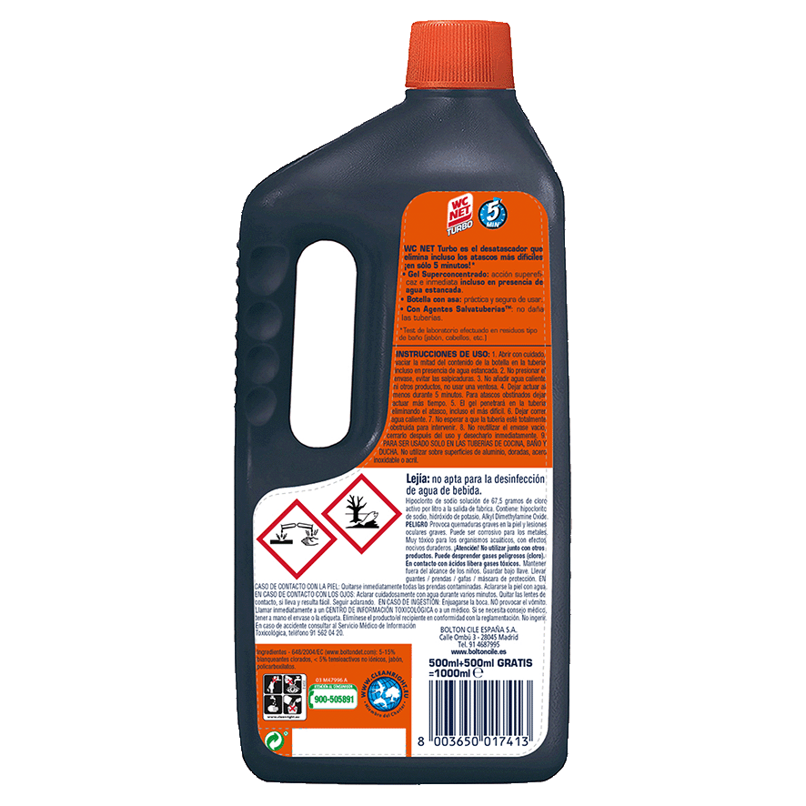 DESATASCADOR TURBO 500 ML.