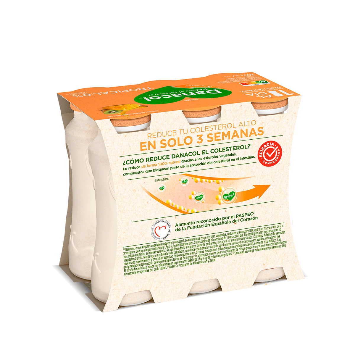 YOGUR L&Iacute;QUIDO TROPICAL 100 G. PACK 6