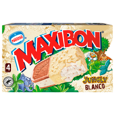 MAXIBON JUNGLY BLANCO 4 UDS.