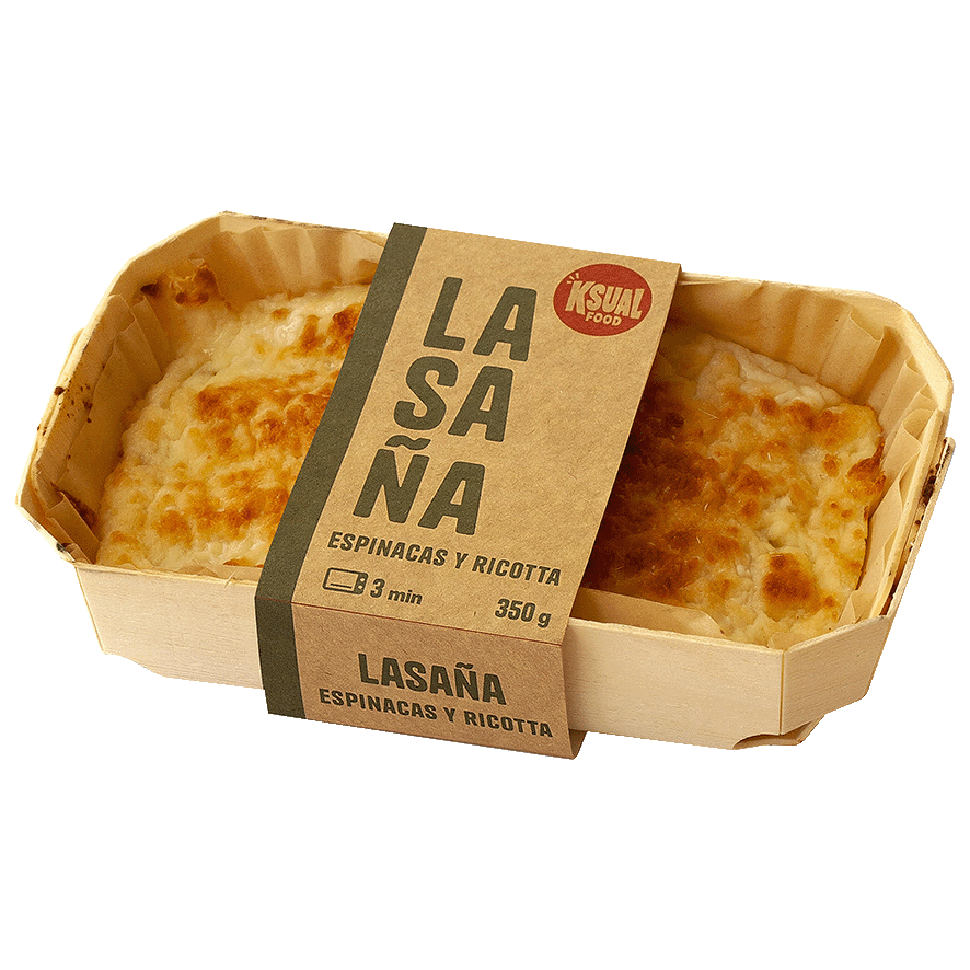 LASA&Ntilde;A DE ESPINACAS Y RICOTTA 350 G.