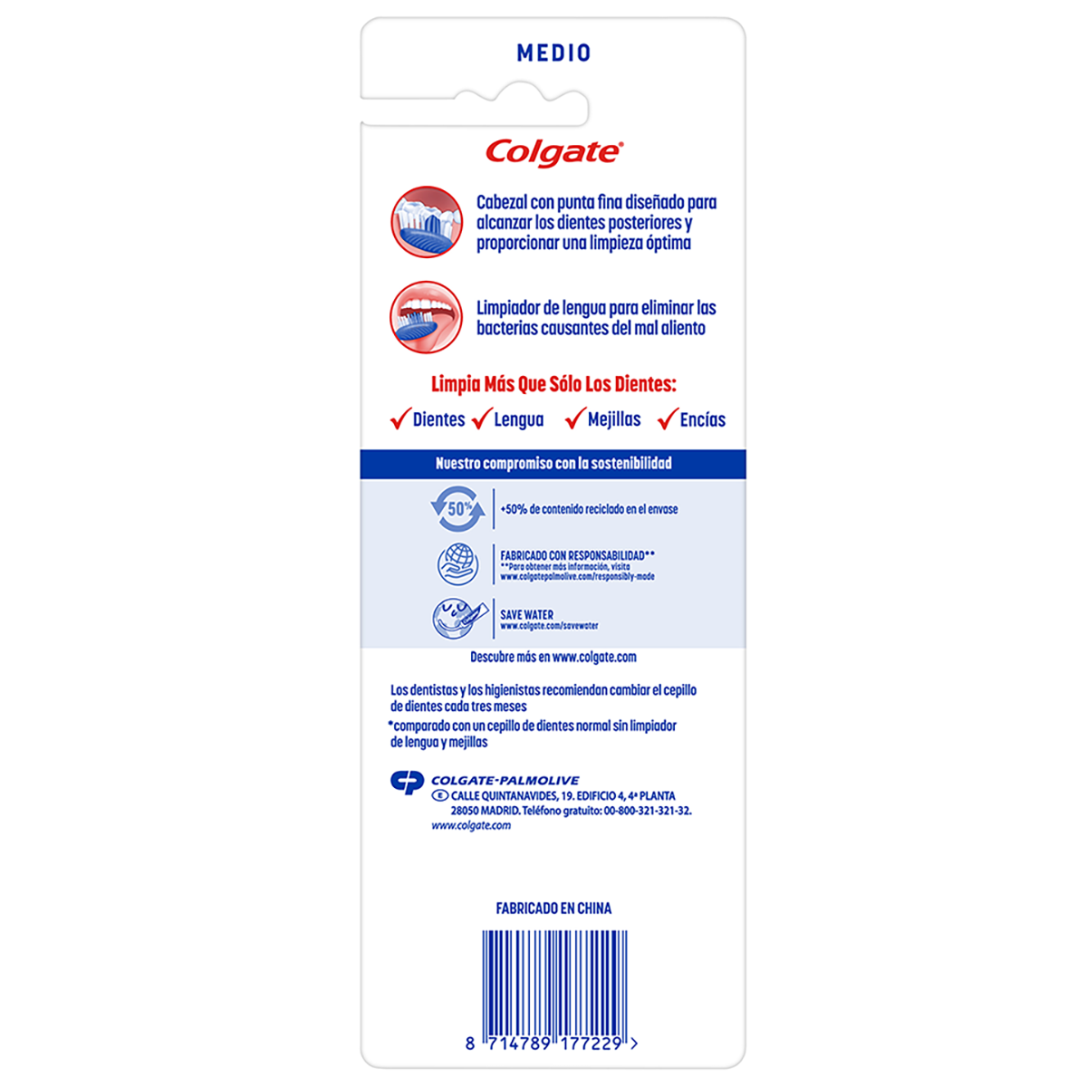CEPILLO DE DIENTES EXTRA CLEAN 4 UDS.