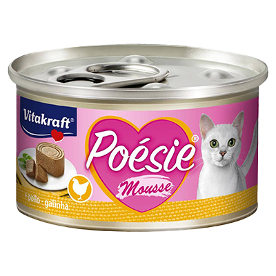 MOUSSE DE POLLO PARA GATOS POESIE 85 G.