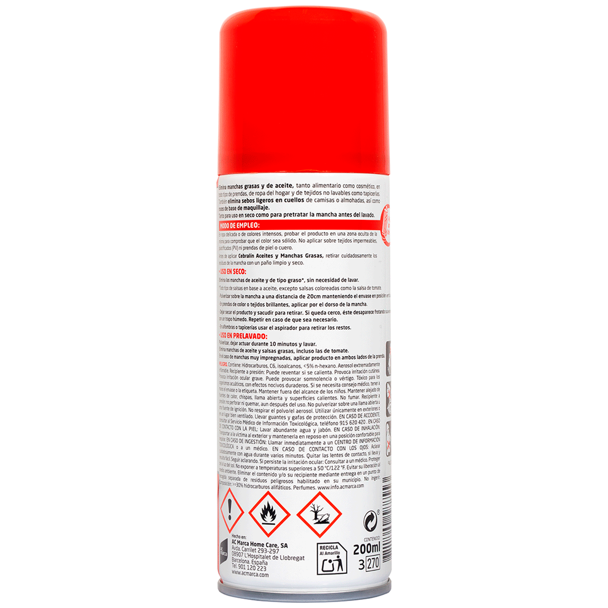 QUITAMANCHAS 200 ML.
