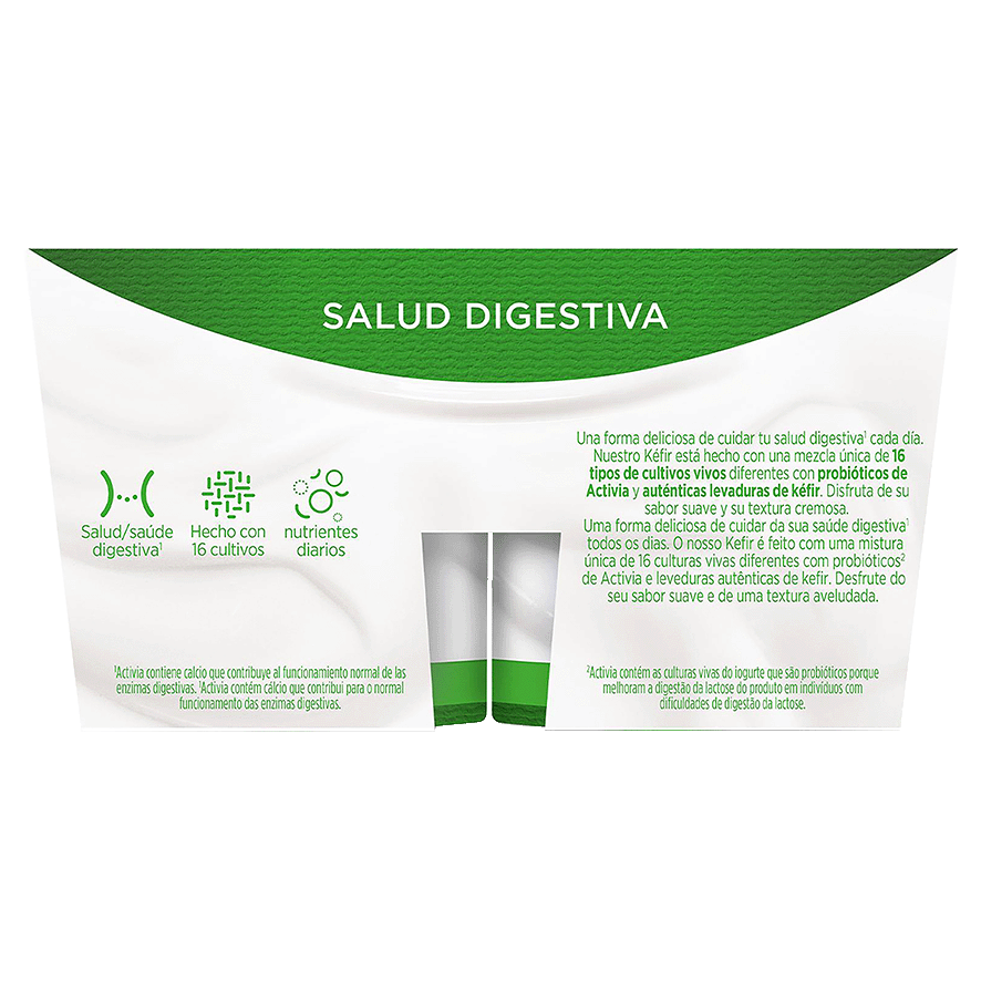 K&Eacute;FIR NATURAL 125 G. PACK 4