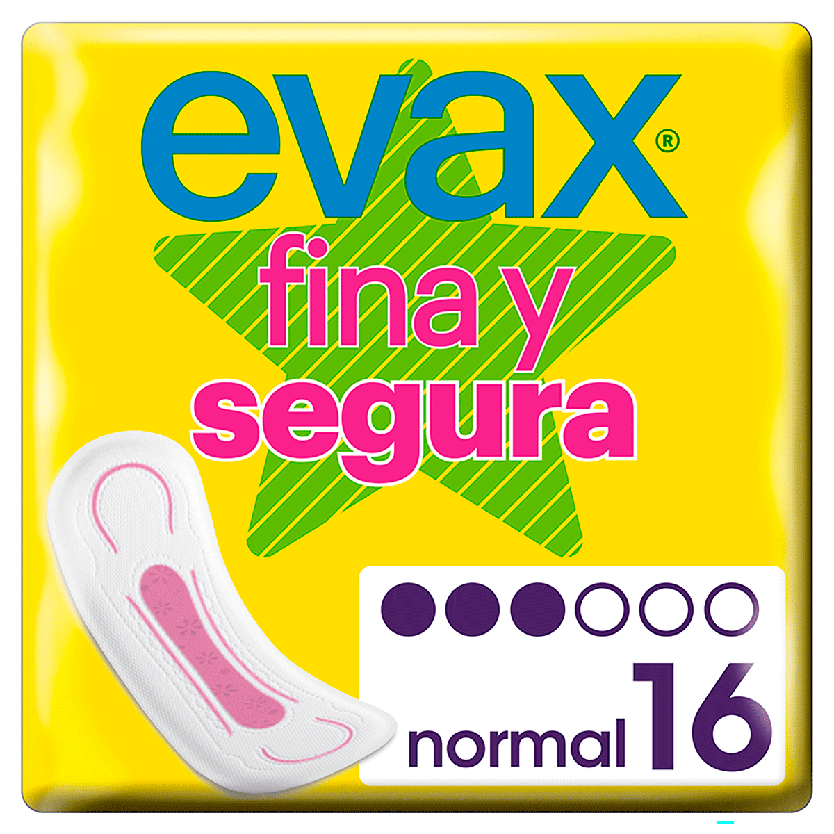 COMPRESA FINA Y SEGURA NORMAL, 16 UDS.