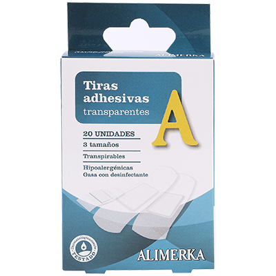 TIRITAS TRANSPARENTES 20 UDS.