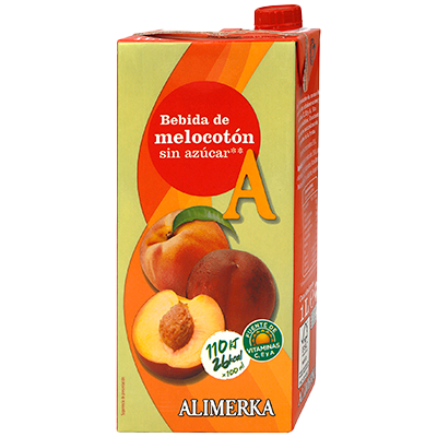 BEBIDA MELOCOT&Oacute;N SIN AZ&Uacute;CAR 1 LITRO