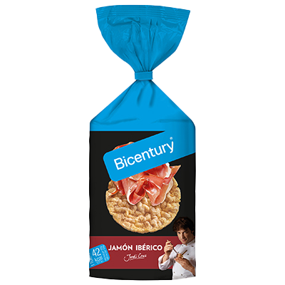 TORTITAS DE MA&Iacute;Z SABOR JAM&Oacute;N IB&Eacute;RICO 120 G.