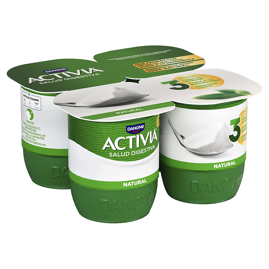YOGUR NATURAL 120 G. PACK 4