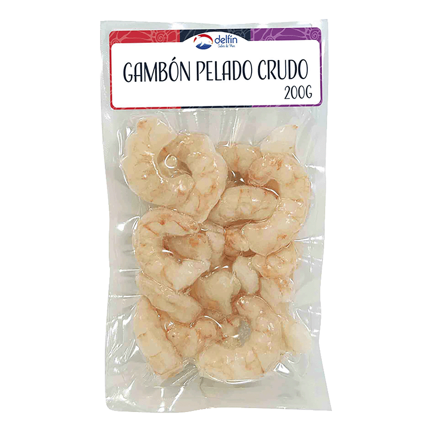 GAMB&Oacute;N PELADO CRUDO 200 G.