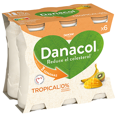 YOGUR L&Iacute;QUIDO TROPICAL 100 G. PACK 6