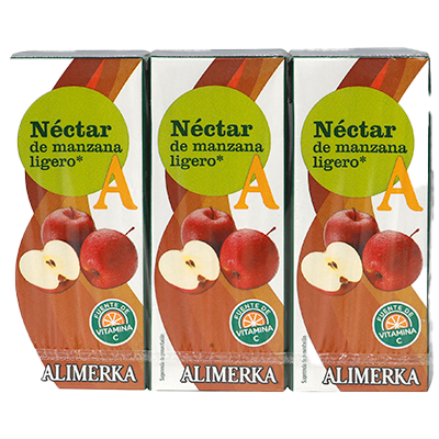 BEBIDA DE MANZANA SIN AZ&Uacute;CAR A&Ntilde;ADIDO 20 CL. PACK 3
