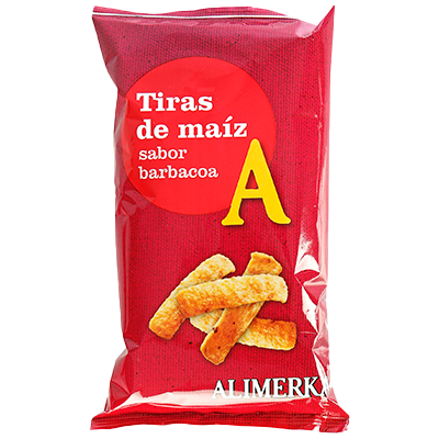 TIRAS DE MA&Iacute;Z BARBACOA 130 G.