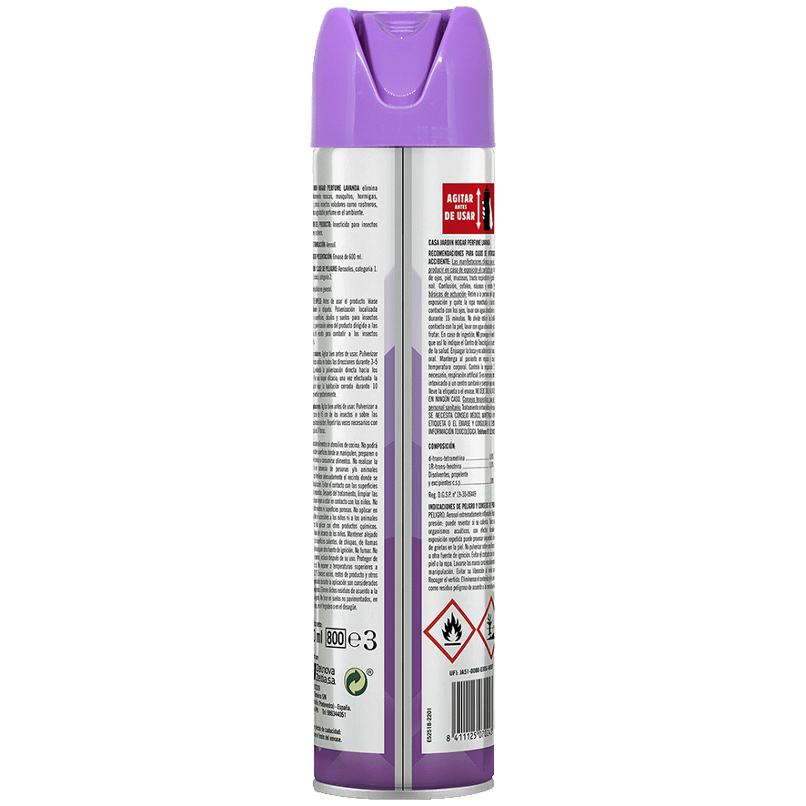 INSECTICIDA LAVANDA 600 ML