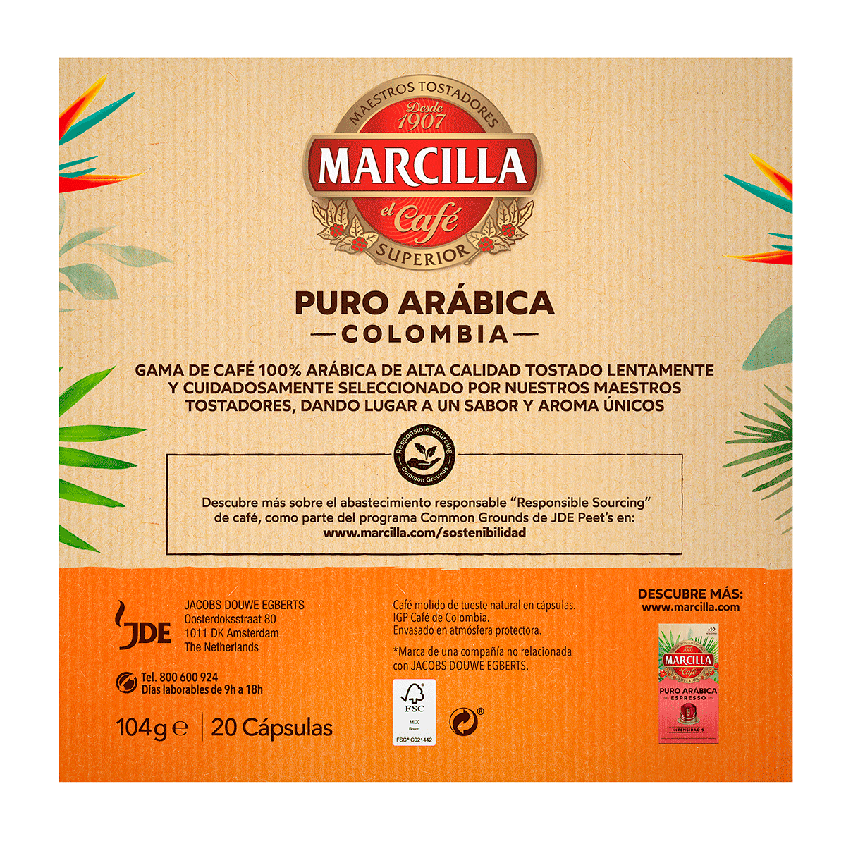 CAF&Eacute; COLOMBIA 20 C&Aacute;PSULAS