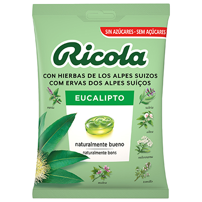 CARAMELOS DE EUCALIPTO SIN AZ&Uacute;CAR 70 G.