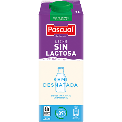 LECHE SEMIDESNATADA SIN LACTOSA 1 LITRO