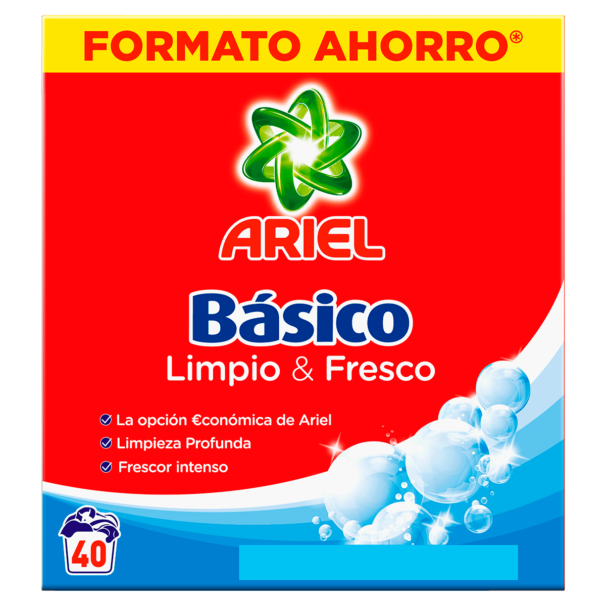 DETERGENTE EN POLVO B&Aacute;SICO 40 LAVADOS