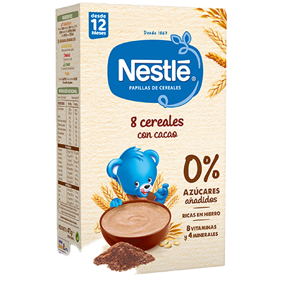 PAPILLA 8 CEREALES CON CACAO 475 G.