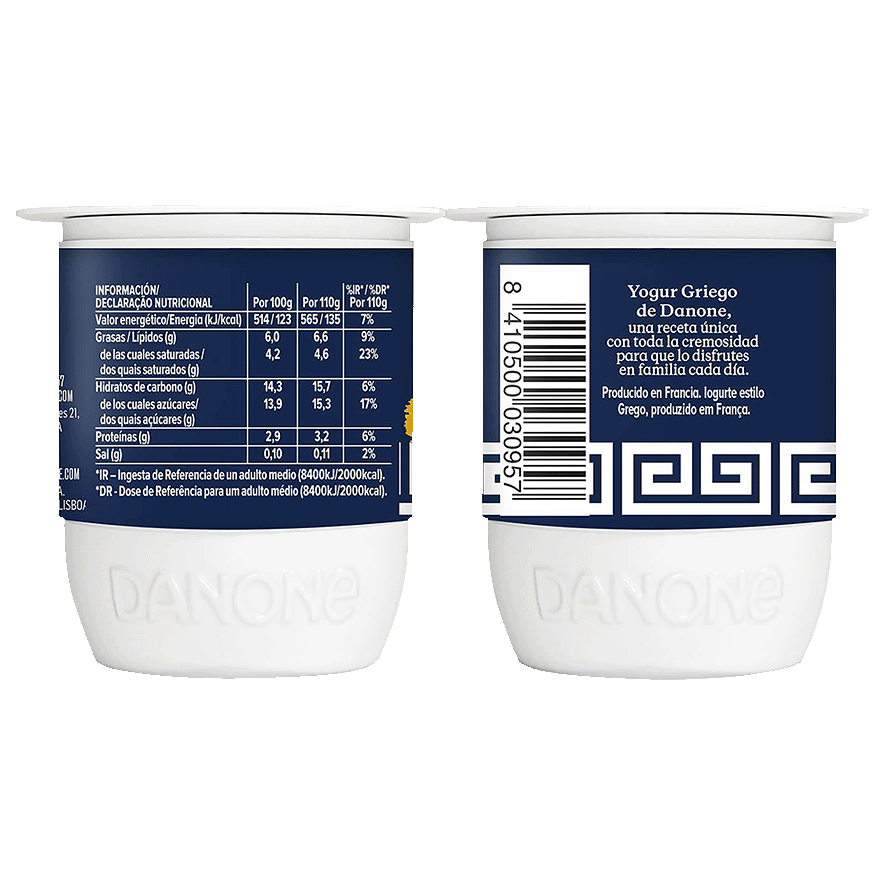 YOGUR GRIEGO CARAMELO 110 G. PACK 4