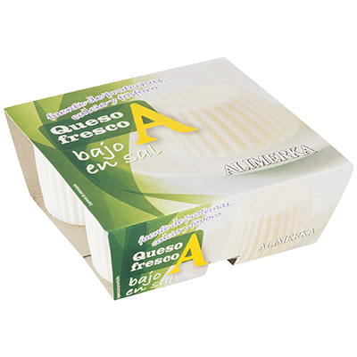 QUESO FRESCO BAJO EN SAL 62,5 GRS. PACK 4