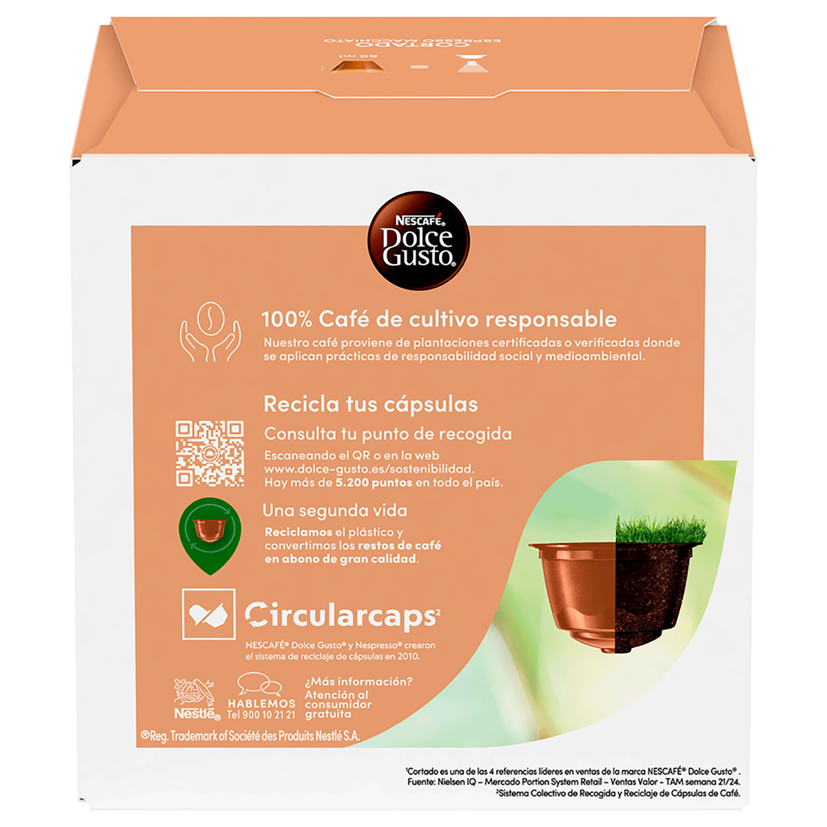 CAF&Eacute; CORTADO DOLCE GUSTO 16 C&Aacute;PSULAS
