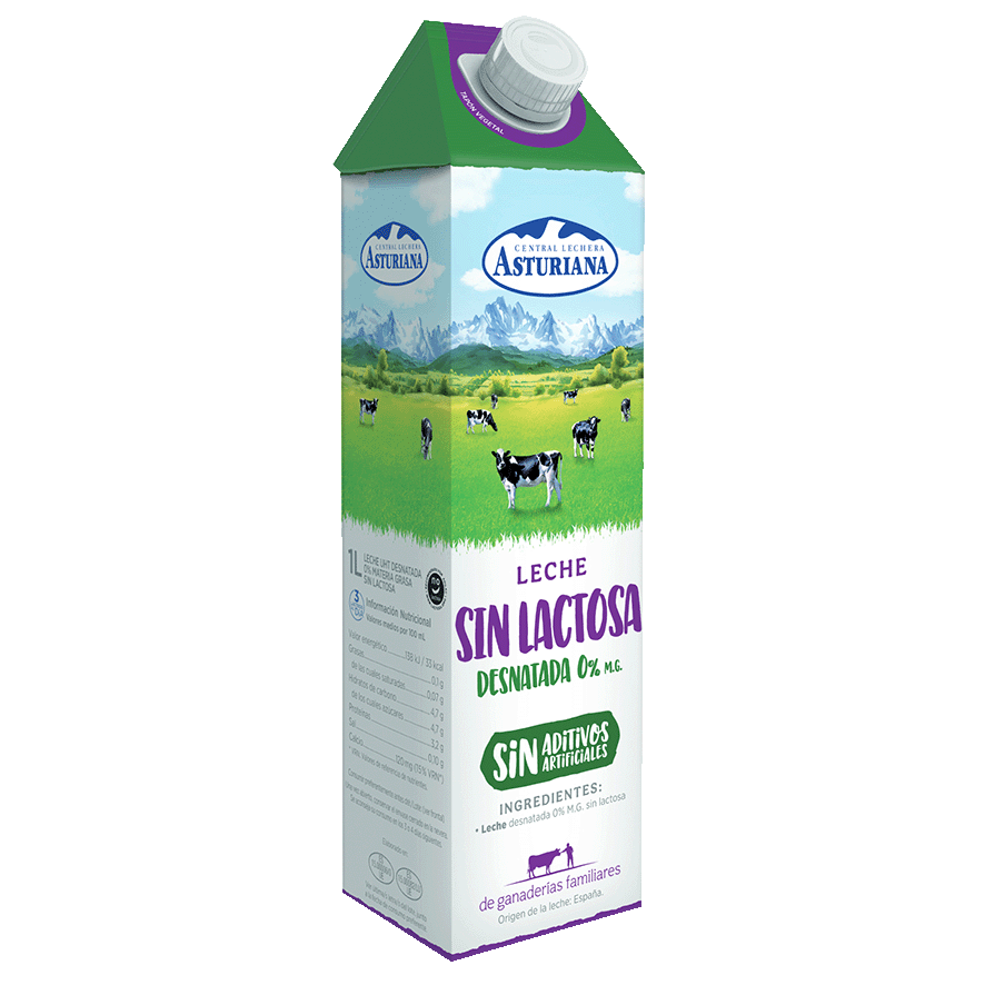 LECHE  SIN LACTOSA DESNATADA 0% 1 LITRO