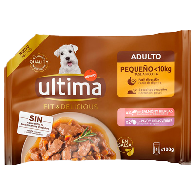 COMIDA CON PESCADO PERROS ADULTOS PEQUE 100 G. PACK 4
