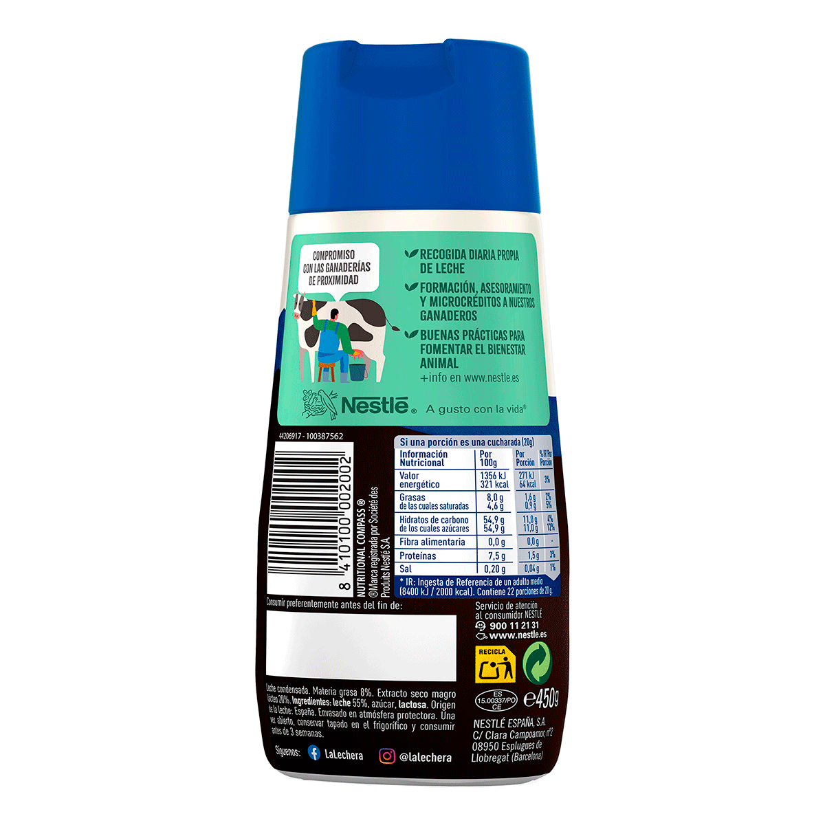 LECHE CONDENSADA 450 G.
