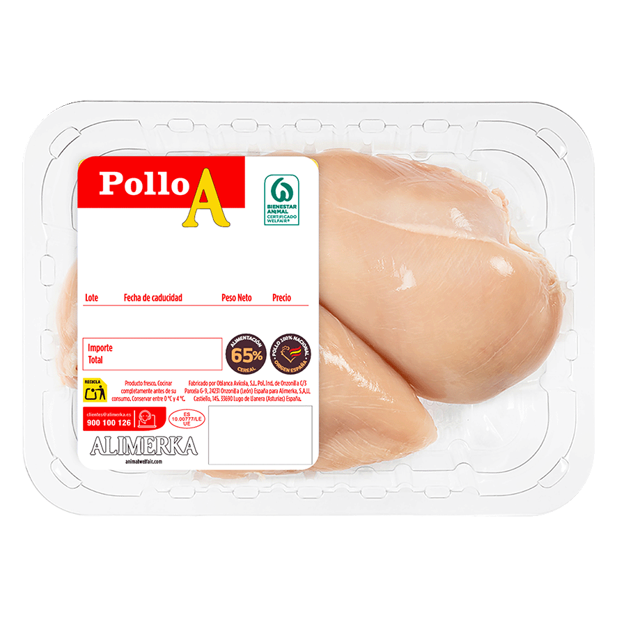 PECHUGA DE POLLO 600 G.